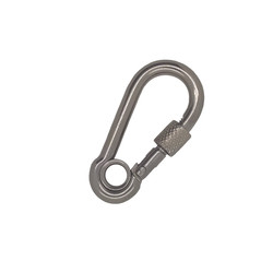 Stainless Steel Carbine Hooks with Screw Lock and Bearing Eye