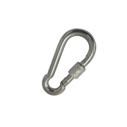 Stainless Steel Carbine Hook with Screw Lock